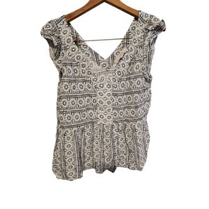 Loft Ruffle Sleeve Top